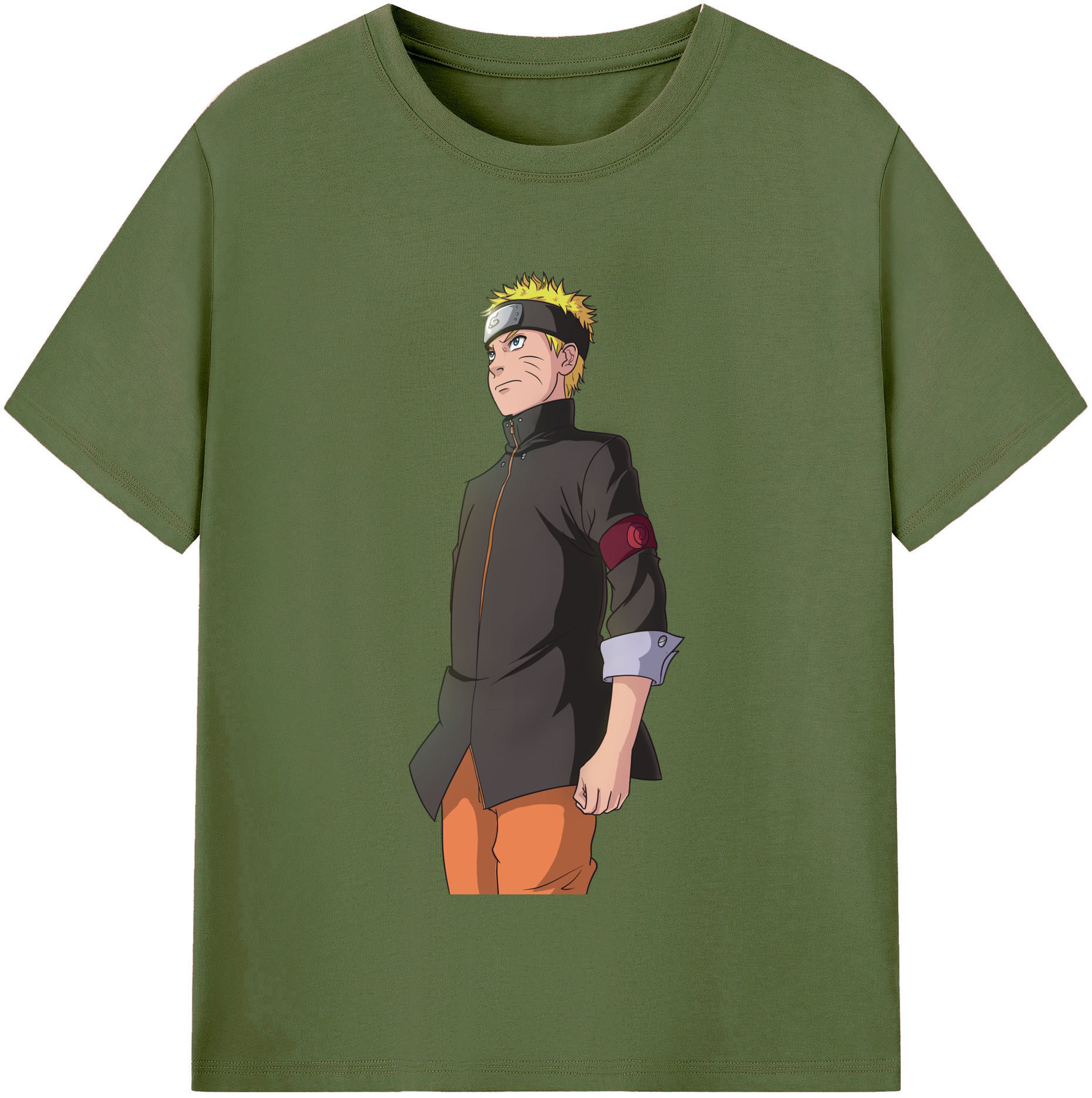 （画像用） NARUTO -ナルト- うずまき ナルト Uzumaki Naruto 綿100％半袖Tシャツ（フロントプリント）